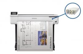 Плоттер Epson SureColor SC-T5100 с ПЗК и чернилами